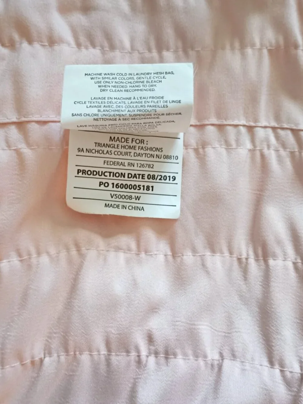 Lush Decor Tie Top Pale Blush Pink Ruffle Top 2 Panels 40x63 Each EUC